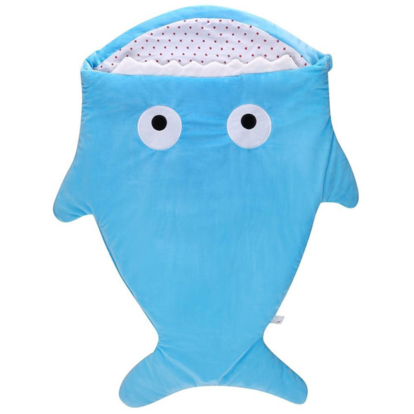 Kosbon / Shark Sleeping Bag（ブルー） - 乳幼児用寝袋ブランケット -