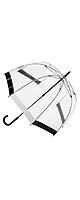 ★イギリスで大人気★　Fulton Umbrella Black ＆ WhiteTrim Birdcage-1 - 鳥かご傘 -
