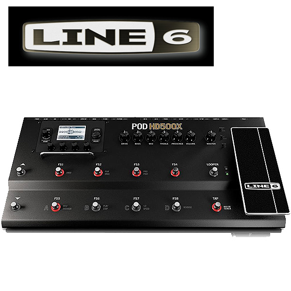 LINE6(ラインシックス) / POD HD500X - マルチエフェクター アンプシュミレーター - 【バッグ＆ギターシールドセット】  2大特典セット