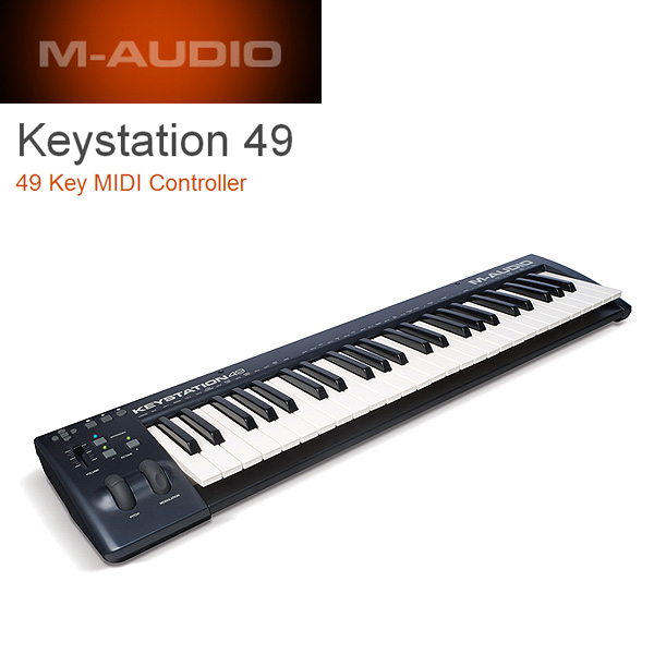 M-Audio(エム・オーディオ) / Keystation 49  【Ableton Live Lite付属】- ベロシティ対応49鍵盤USB MIDIキーボードコントローラ - 