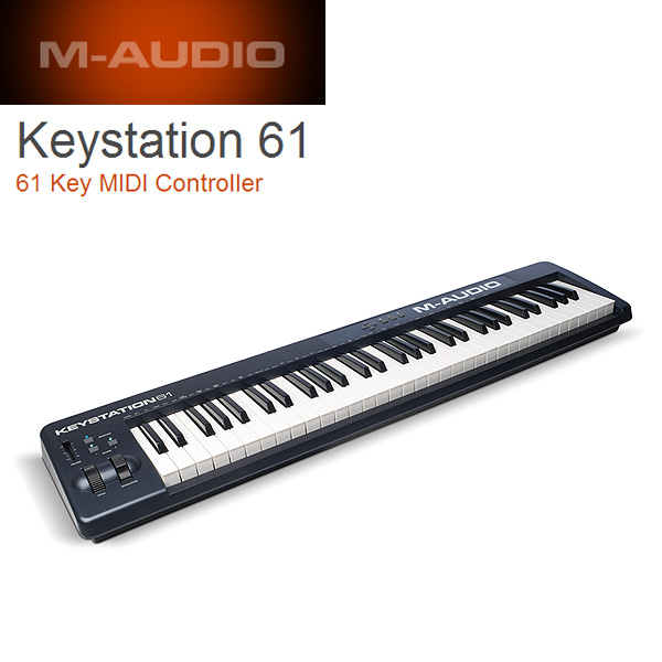 M-Audio(エム・オーディオ) / Keystation 61  【Ableton Live Lite付属】- ベロシティ対応61鍵盤USB MIDIキーボードコントローラ - 