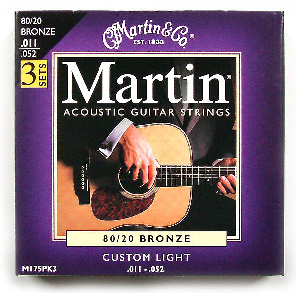 Martin(マーティン) / 3 PACKS / Bronze / C.LGT / .011-.052 M-175PK3 - アコギ弦 カスタムライトゲージ 3セットパック -