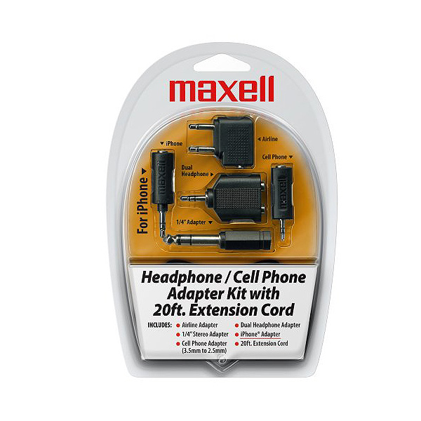 Maxell / HP-21 Headphone Cell Phone Adapter Kit - 変換アダプターキット -
