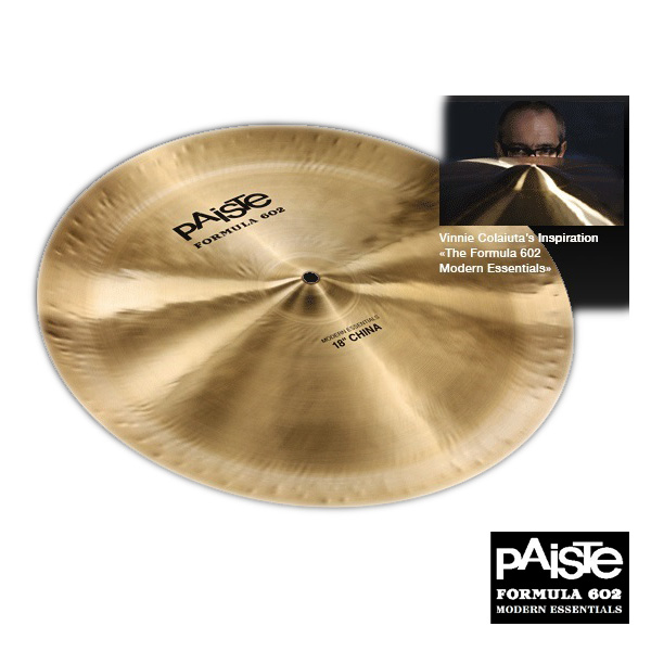 PAISTE(パイステ) / Formula 602 Modern Essectials China 18” - チャイナシンバル - 大特典セット