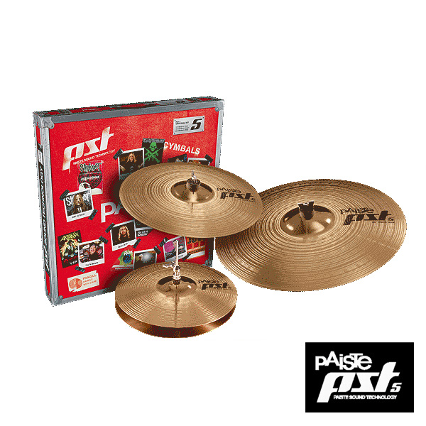 PAISTE(パイステ) / PST5N Rock Set - シンバル3点セット(クラッシュ・ハイハット・ライドシンバル) - 大特典セット