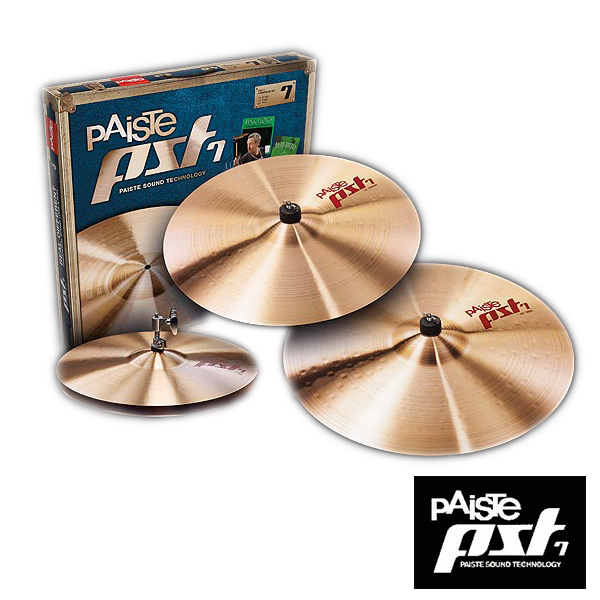 PAISTE(パイステ) / PST7 MIDIUM/UNIVERSAL Set - シンバル3点セット(ハイハット・クラッシュ・ライド) - 大特典セット