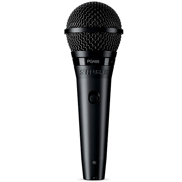 Shure(シュアー) / PGA58 カーディオイド・ダイナミック・ボーカルマイクロホン 【4.6m 接続ケーブル(XLR3ピン、メス → XLR3ピン、オス)付き】