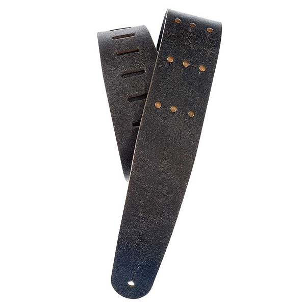 PLANET WAVES(プラネットウェイブス ) / The Vintage & Western Leather Strap Collection 25VNRR00-DX BLASTED W/BRASS RIVETS(ROWS)-BLACK - ギターストラップ -【国内正規品】