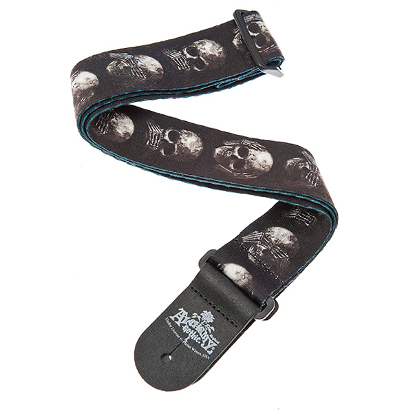 PLANET WAVES(プラネットウェイブス ) / Alchemy Gothic Strap Collection 50AL01 MUTED SKULLS- ギターストラップ -【国内正規品】