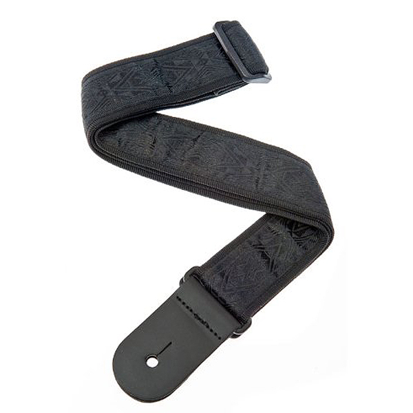PLANET WAVES(プラネットウェイブス ) / Woven Strap 50B01 BLACK SATIN - ギターストラップ -【国内正規品】