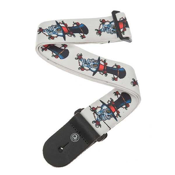 PLANET WAVES(プラネットウェイブス ) / The McWhite Strap Collection 50S04 STOKED SKULL - ギターストラップ -【国内正規品】
