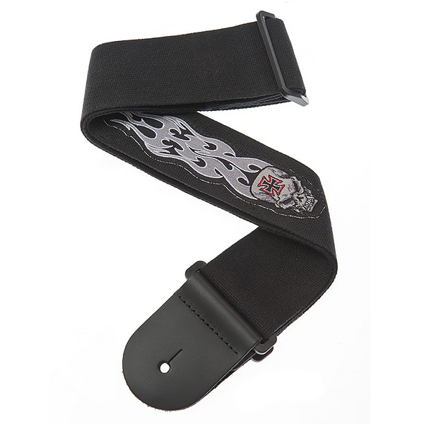 PLANET WAVES(プラネットウェイブス ) / Patch & Textile Collection 64P03 2.5”STRAP-GRAY TRIBAL SKULL- ギターストラップ -【国内正規品】