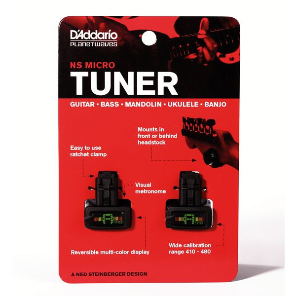 Planet Waves(プラネットウェイブス ) / NS Micro Headstock Tuner PW-CT-12TP(ツインパック) - 2個セットチューナー -