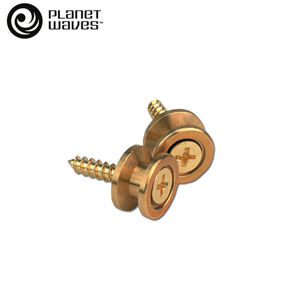 PLANET WAVES(プラネットウェイブス ) / Solid Brass Guitar Strap End Pins PWEP302 2 Brass End Pins - ストラップエンドピン ブラック(2個セット) -