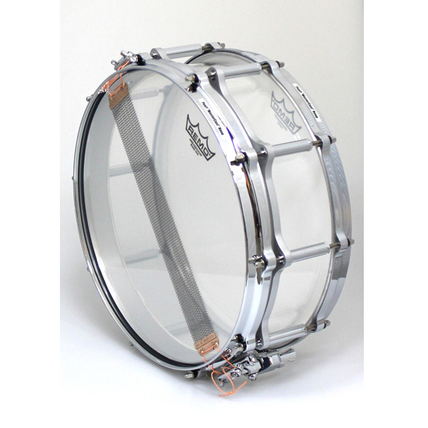 Pearl(パール) / Crystal Beat (クリスタルビート)【FCRB1450 #730 Ultra Clear (14”x5”)】 - アクリルスネアドラム - #732 TANGERINE GLASS要・別途問合