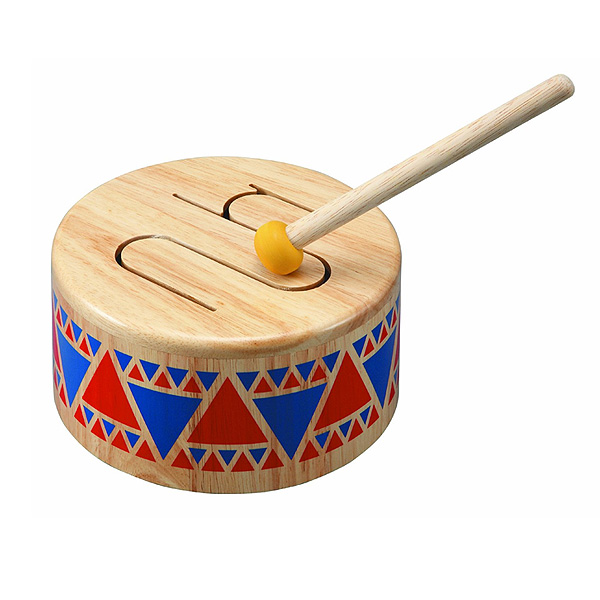 PlanToys(プラントイ) / Solid Wood Drum - トイドラム -