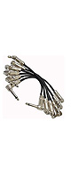 Seismic Audio / 6 Pack Pedal Board Pro Effects Cables 1/4 Patch Cables Right Angle SAGPC6-6 -  ѥå֥ 6ܥå -