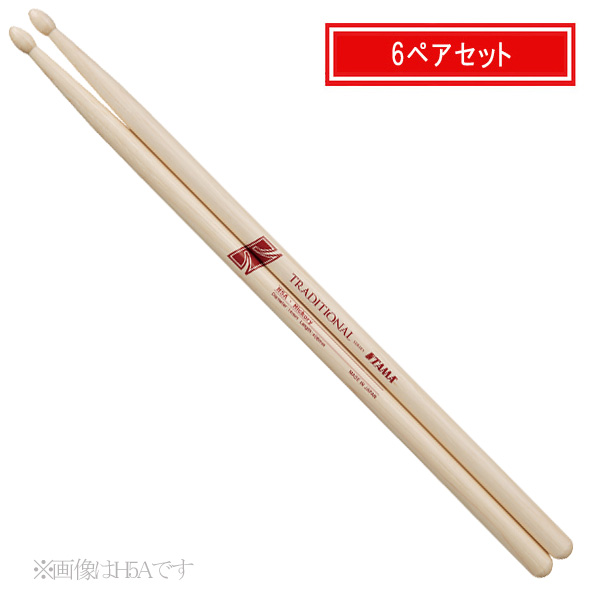 TAMA(タマ) / H5A - ヒッコリースティック -【6ペアセット】