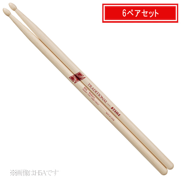 TAMA(タマ) / H5B - ヒッコリースティック【6ペアセット】