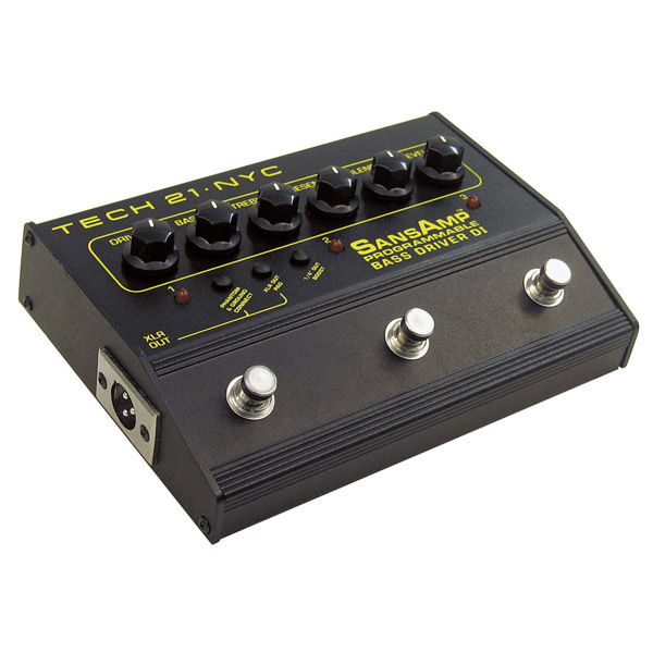 TECH21(テック21) / SansAmp:PROGRAMMABLE BASS DRIVER DI (PBDR) - 3ch BASS専用プログラマブル DIボックス - 1大特典セット