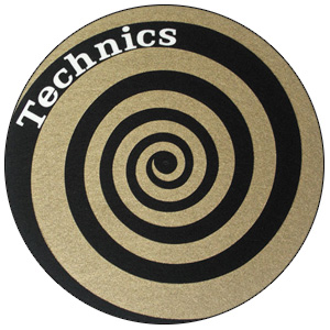 Technics(テクニクス) / Slipmats (Spiral Gold) スリップマット (2枚/1ペア)