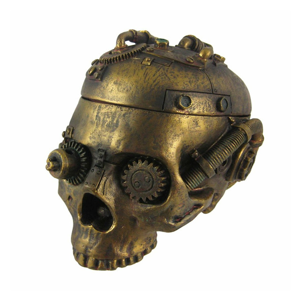 Things2Die4 / Steampunk Skull Trinket Box - ドクロ灰皿 -