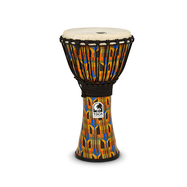 Toca(トカ) / Freestyle Rope Tuned Djembe, Kente Cloth (SFDJ-10K/20”x10”) - ジャンベ -