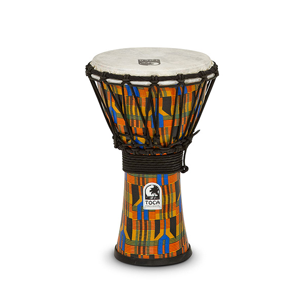 Toca(トカ) / Freestyle Rope Tuned Djembe, Kente Cloth (SFDJ-7K/12”x7”) - ジャンベ -