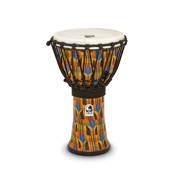 Toca(トカ) / Freestyle Rope Tuned Djembe, Kente Cloth (SFDJ-9K/16.5”x9”) - ジャンベ -