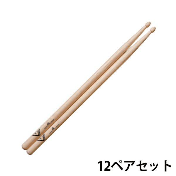 VATER(ベーター) / 5B 【VH5BW】 12ペアセット- ヒッコリー・ドラムスティック -