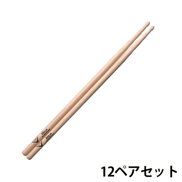 VATER(ベーター) / BeBop500 【VHBB500】 12ペアセット - ヒッコリー・ドラムスティック -