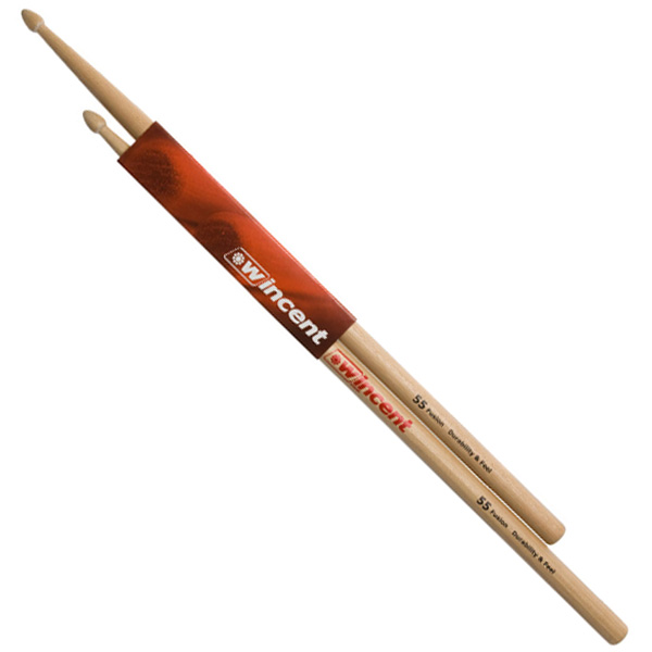 Wincent(ウィンセント) / W-55F(55F Hickory)- ヒッコリー・ドラムスティック -