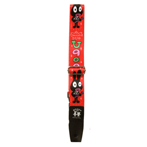 aNueNue(アヌエヌエ) / STRAP&MINICLOTH aNN-USTP (RED) - ストラップ ウクレレ用 -
