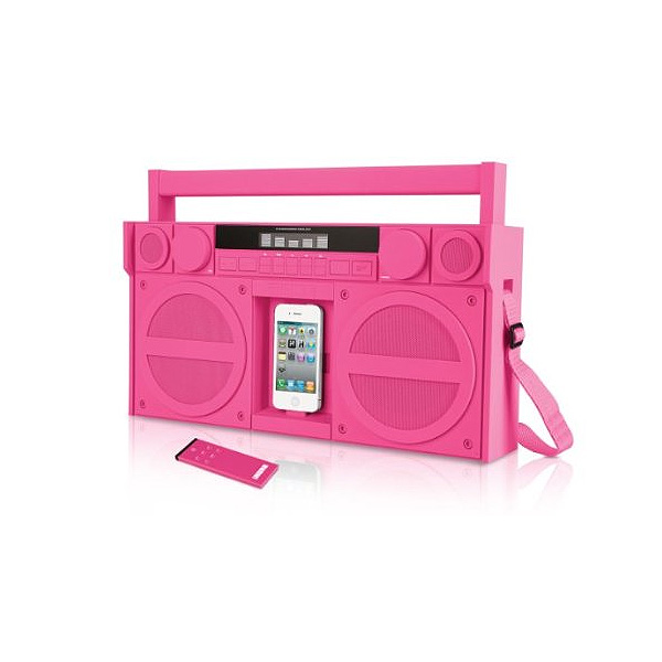 Ihome アイホーム Ip4 Pink ラジカセ風30 Pin Ipod Iphone用スピーカー 電 の激安通販 ミュージックハウスフレンズ