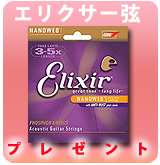 【P】エリクサーアコギ弦サービス